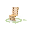 Flash exterior swivel chair
