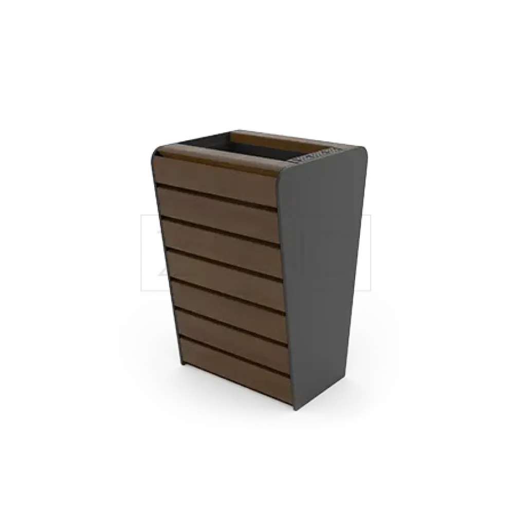 Soft litter bin with ashtray