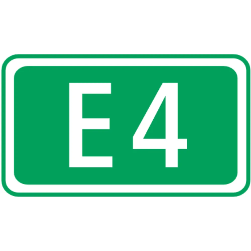 4.56 Number sign for european roads