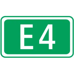 4.56 Number sign for european roads