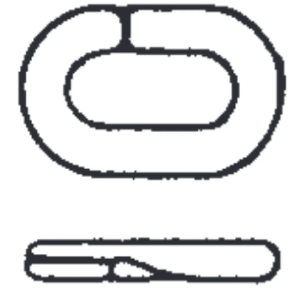 Connecting links for plastic chains