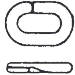 Connecting links for plastic chains