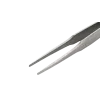 Precision tweezers with flat rounded tips