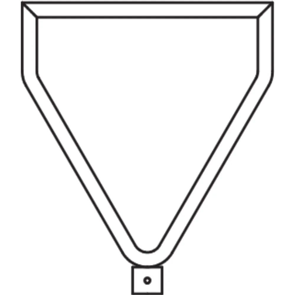 Triangular with addition (priority sign) tubular frame for coupling piece RoWi-Connect