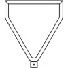 Triangular with addition (priority sign) tubular frame for coupling piece RoWi-Connect
