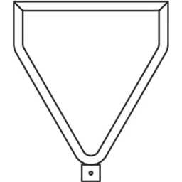 Triangular with addition (priority sign) tubular frame for coupling piece RoWi-Connect