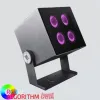 RGBW Kubo12-S 2113W/RCRCMB-RGBW - Adjustable Floodlight RGBW - Remote driver 24Vdc