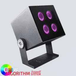 RGBW Kubo12-S 2113W/RCRCMB-RGBW - Adjustable Floodlight RGBW - Remote driver 24Vdc