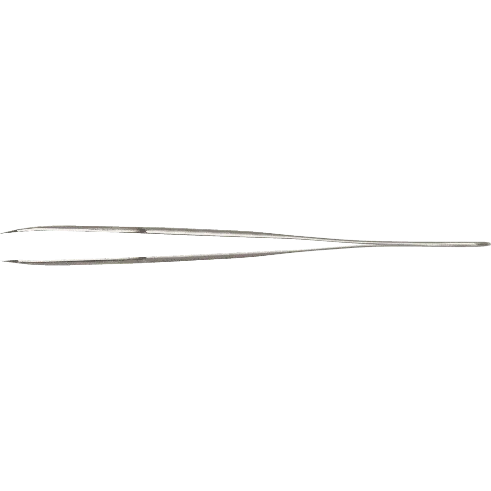 Precision tweezers with very fine tips, angled 30°