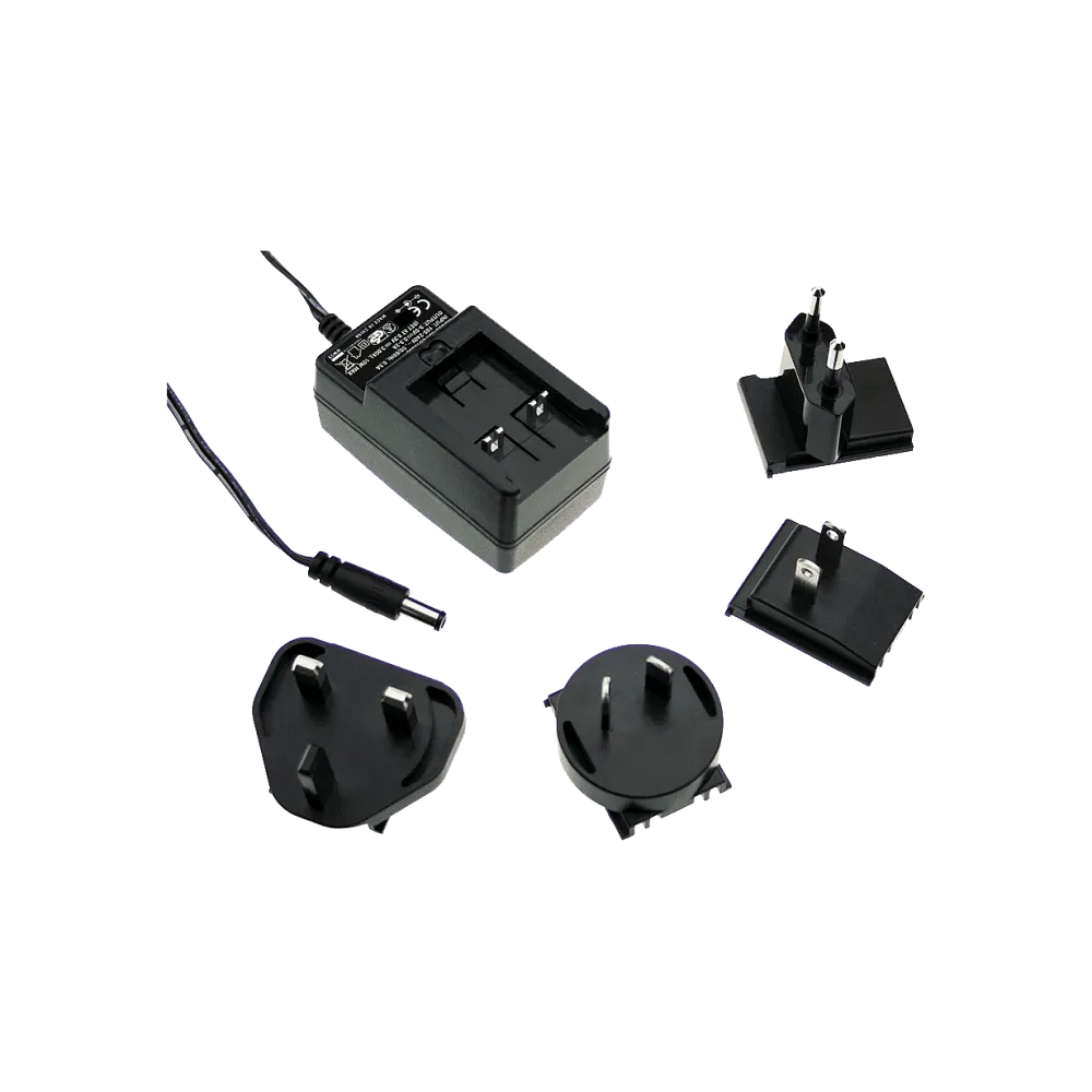 24W Interchangeable Industrial Wall Mount Adaptor 24V/1A