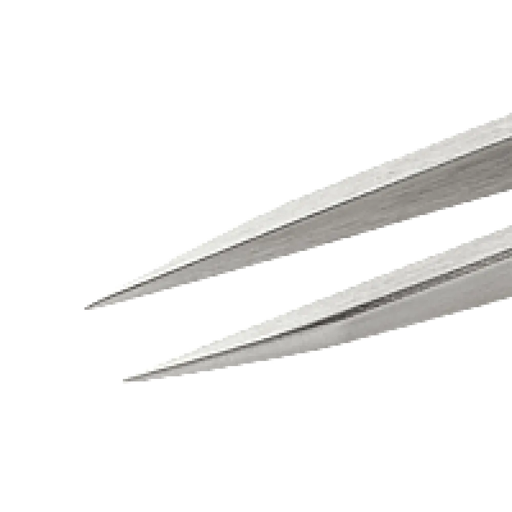 Precision tweezers with pointed tips, very robust