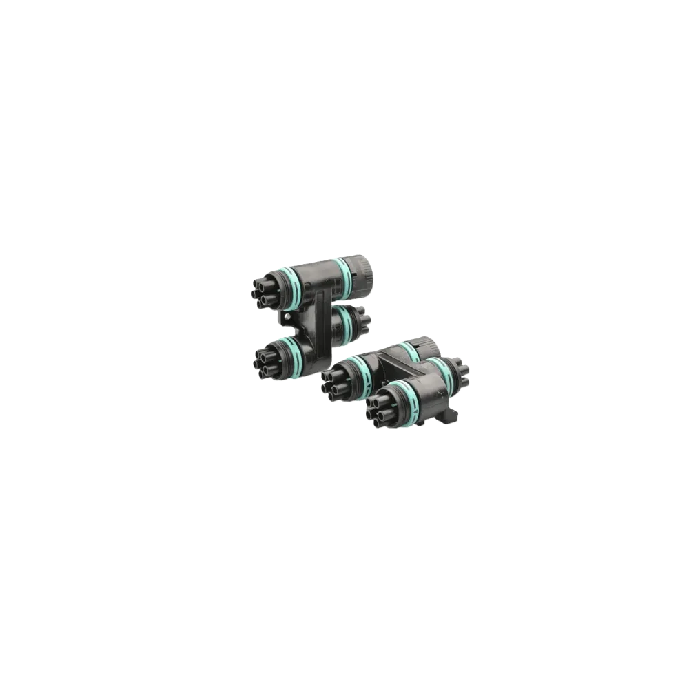 Set: “H”-Junction Box TH624, 4-way, 5P, Screw, 6-13.5mm, IP66/IP68