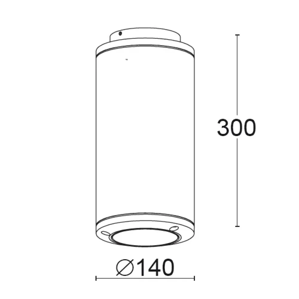 Up&Down Ceiling 7501C/HC3.NB-Ceiling Lamps - Ceiling luminaire - Built-in driver