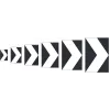 Stepped directional arrow