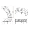 Domino 60 bench