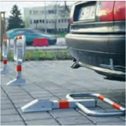 Folding parking barrier SESAM