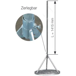 Sign stand with foot ring