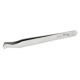 Cutting tweezers with narrow angled head