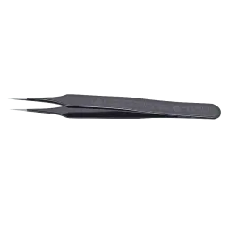 ESD SMD tweezers ULTRA FINE 110mm shape 4 stainless steel, very sharp, dissipative