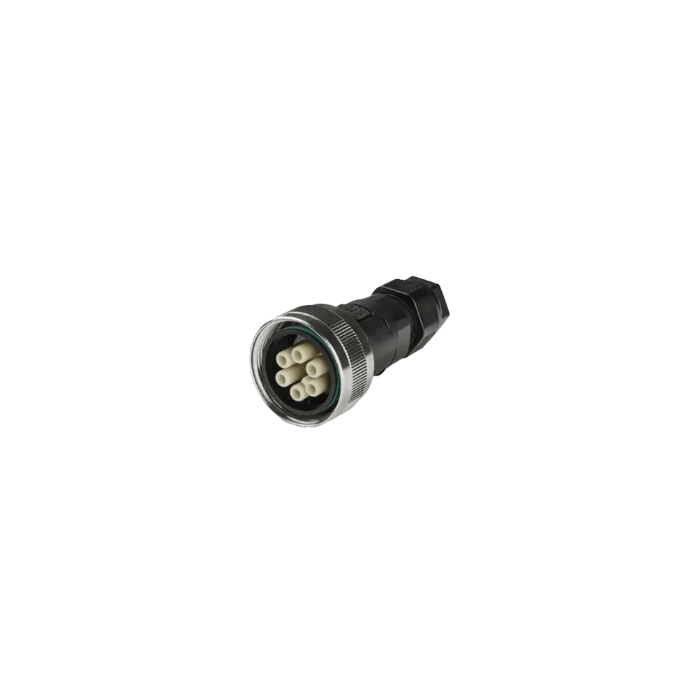 THB408 circular connector, socket, 5P, screw, D7-13.5 IP68/IP69
