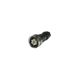 THB408 circular connector, socket, 5P, screw, D7-13.5 IP68/IP69