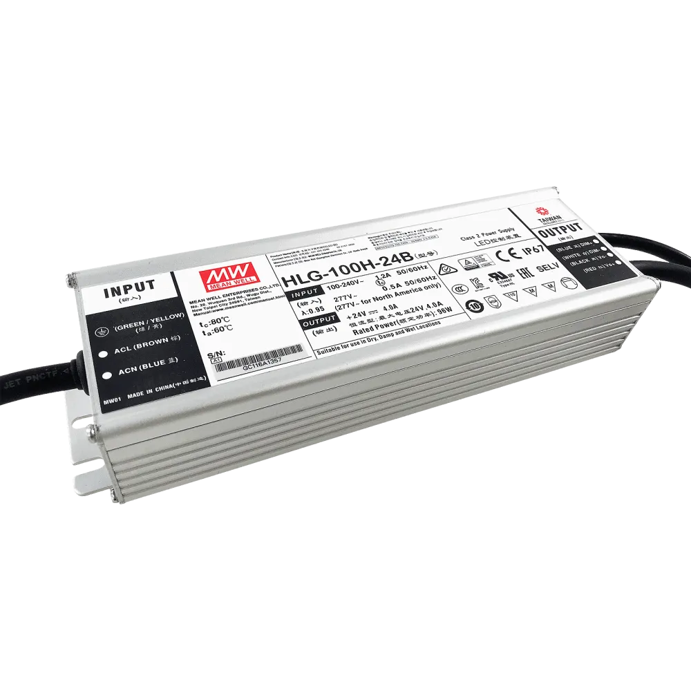 96W LED Driver CV+CC 24V/4A, 3in1 Dimming