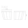 Planter Scandik 90°