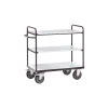 ESD shelf trolley, up to 600 kg, with 3 shelves, 850 x 500 mm