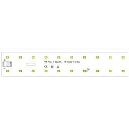 LED Module 725x35mm / 3000K / CRI >80 / 78LED