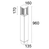 Orion One 452F1/NR50PO-Small Poles - Bollard 2 Ways H. 960