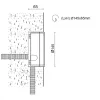 Lucy Wall Recessed 1060R/WR1.VS.99-Wall Recessed - Recessed in polypropylene with steel ring nut