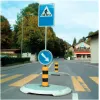 Recycled traffic islands