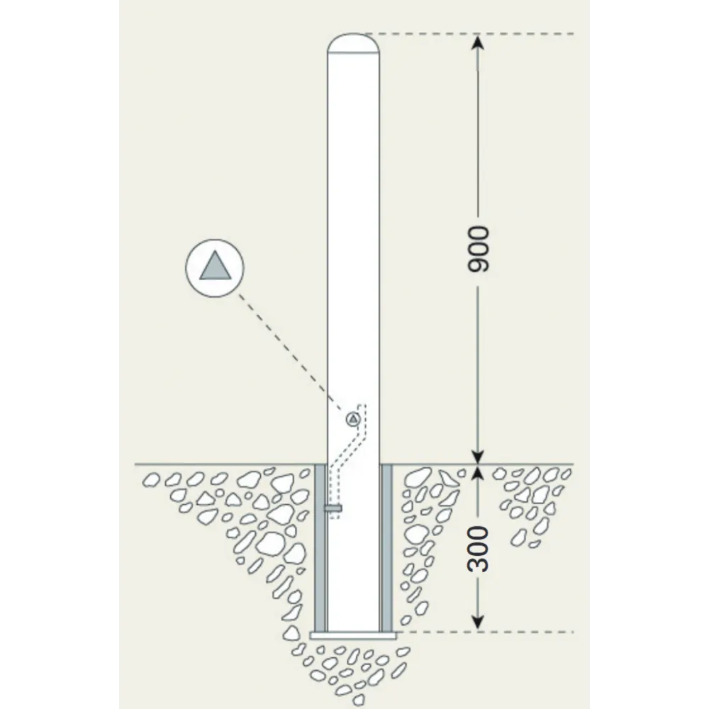 Stainless steel post (Type Berlin)
