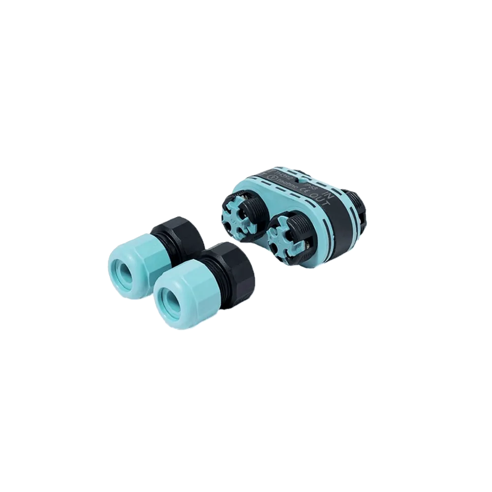 Techno 4-way Junction Connector TH392, 4P, Piercing, D7-12, IP68 xDRY®