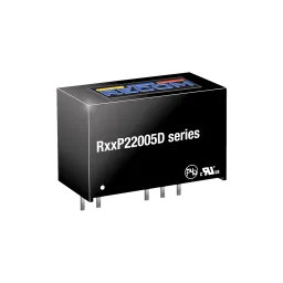 2W DC/DC Converter, Input 24V +/-10%, Output +20V/+50mA / -5V/-200mA, SIP7