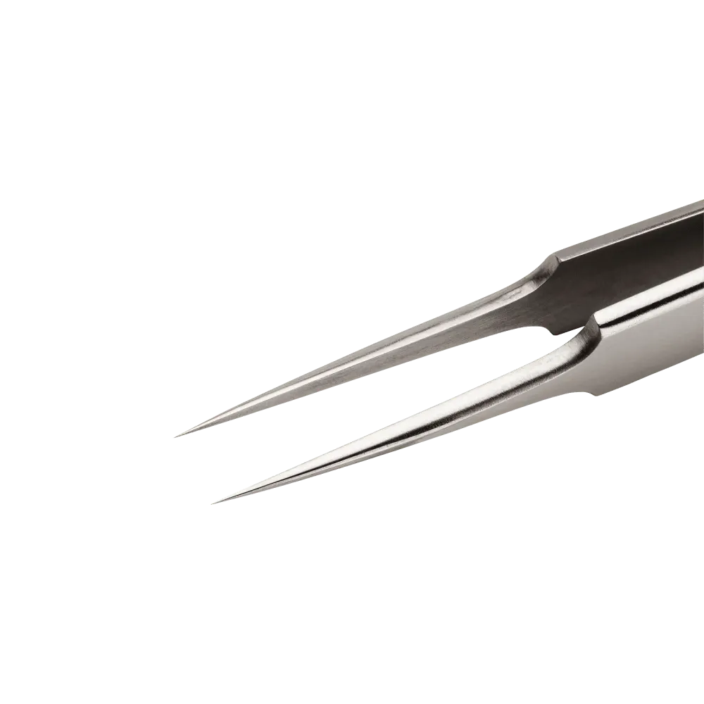 Precision tweezers with very fine tips