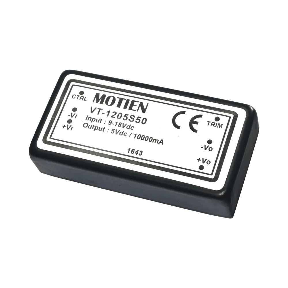 50W DC/DC-Converter, Input 18…36V, Output 5V/10A