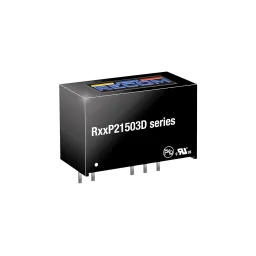 2W DC/DC Converter, Input 10.8…13.2V, Output +15V/-3V / +93mA/-185mA, SIP7