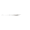 Precision tweezers curved, recessed, with fine tips