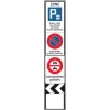 Zone signage stele type 