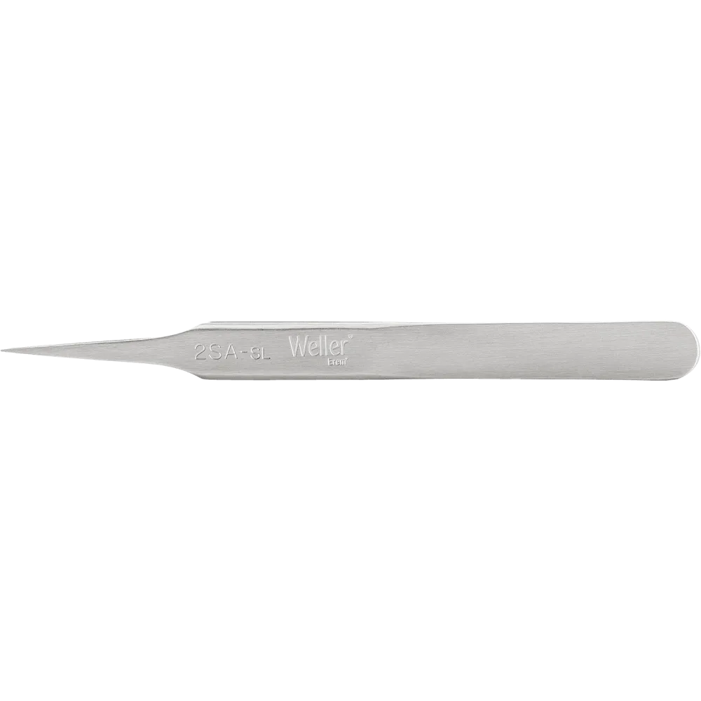 Precision tweezers with medium-pointed tips