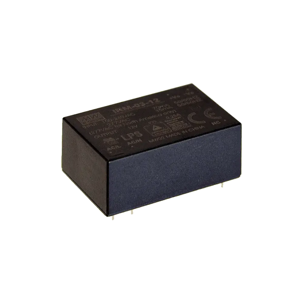 3W AC/DC power supply unit, PCB mounting, 15V/0.2A