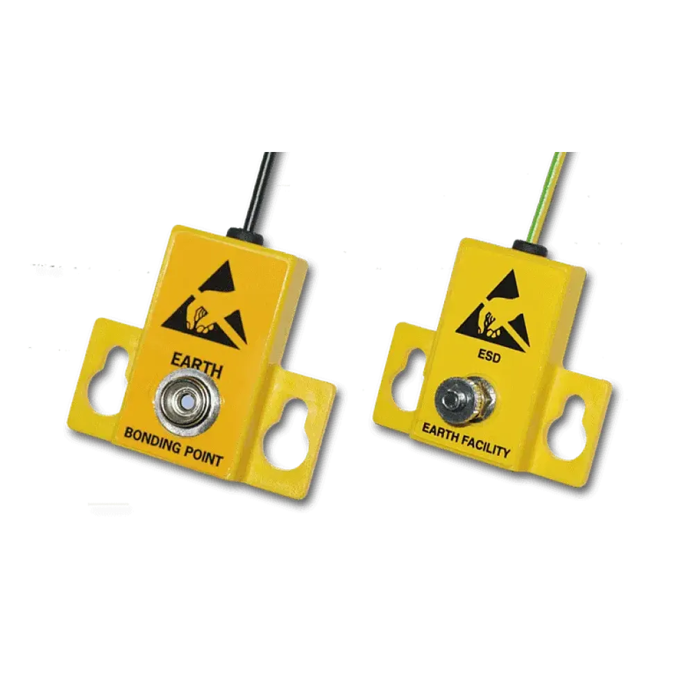 ESD earth connection with 10mm push-button connection (m)