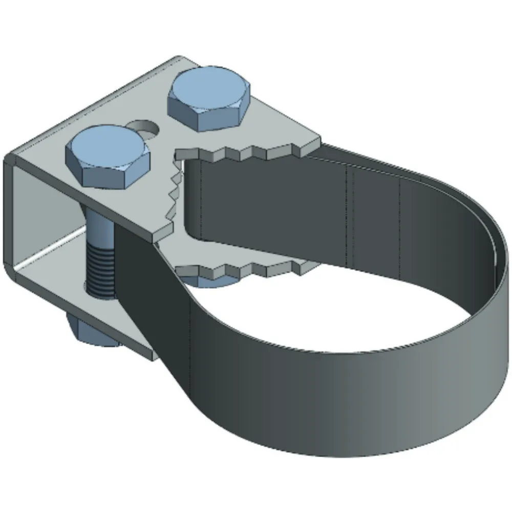 Small steel band clamp
