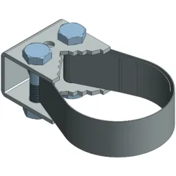 Small steel band clamp