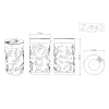 Tubus litter bin with ashtray