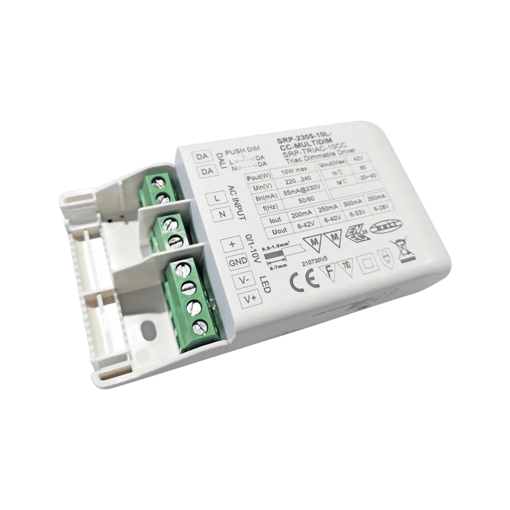 10W DALI/Push+Triac+0/1-10V LED Driver
