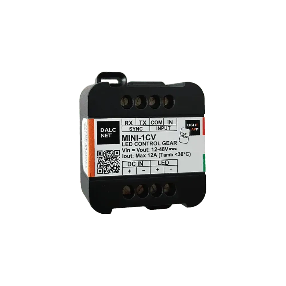 1 channel LED dimmer, constant voltage 12-48VDC, compact design