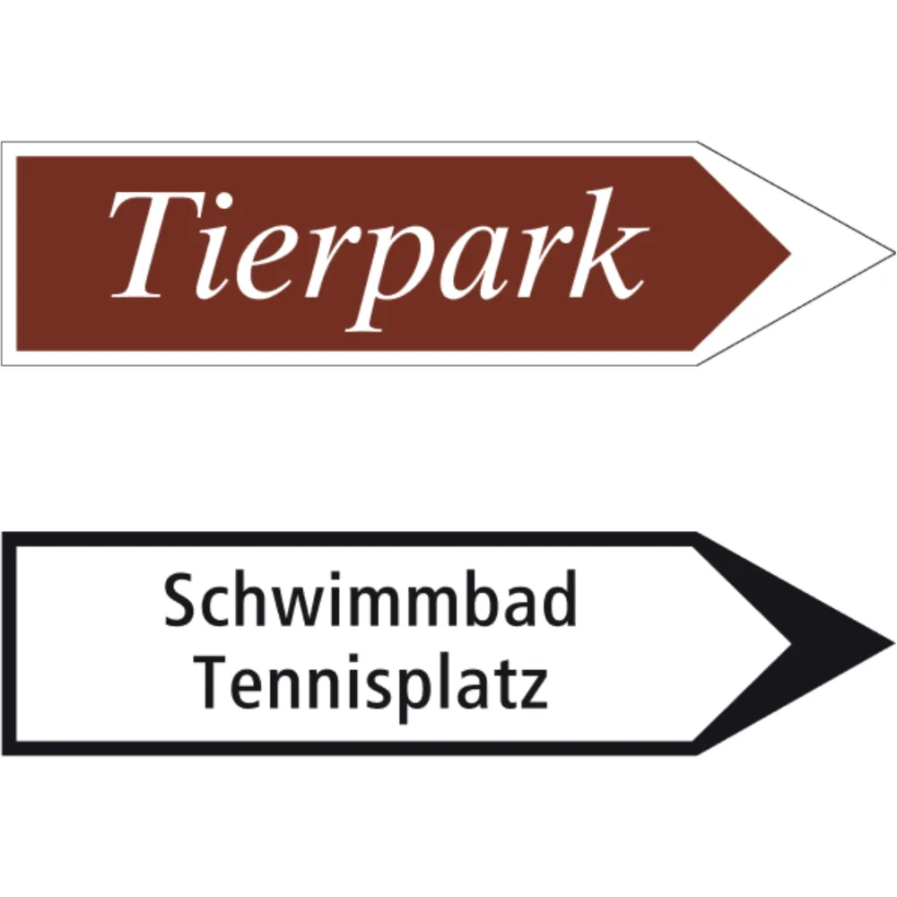 Signposts for pedestrians