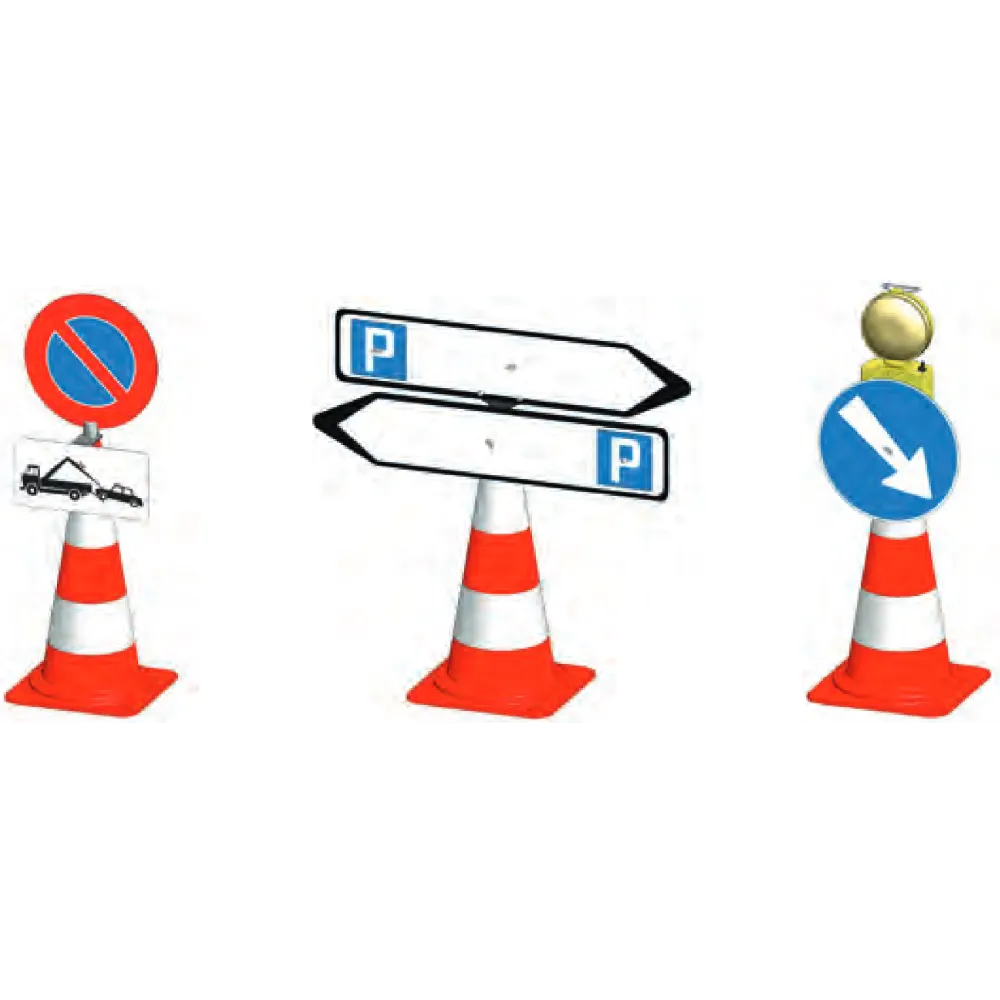 Angle attachment for traffic cones
